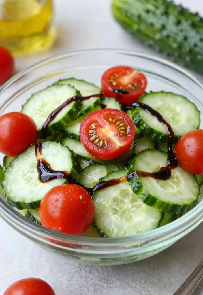 16 Keto Cucumber Salad Recipes Low-Carb and Refreshing - 16. Balsamic Cucumber Salad 1
