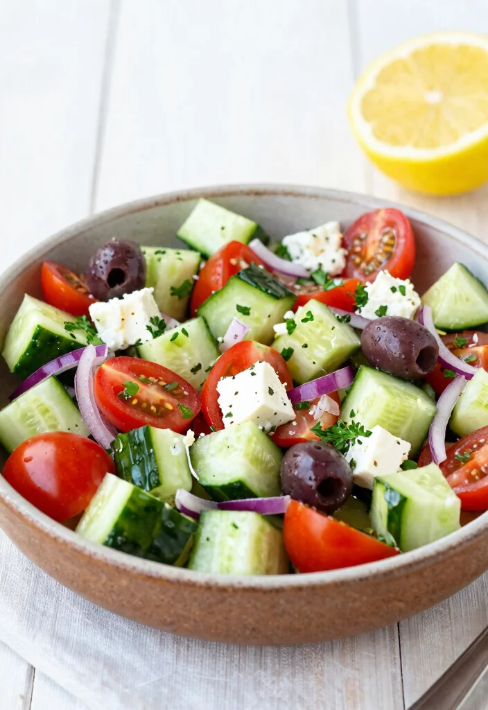16 Keto Cucumber Salad Recipes Low-Carb and Refreshing - 2. Mediterranean Cucumber and Feta Salad 1
