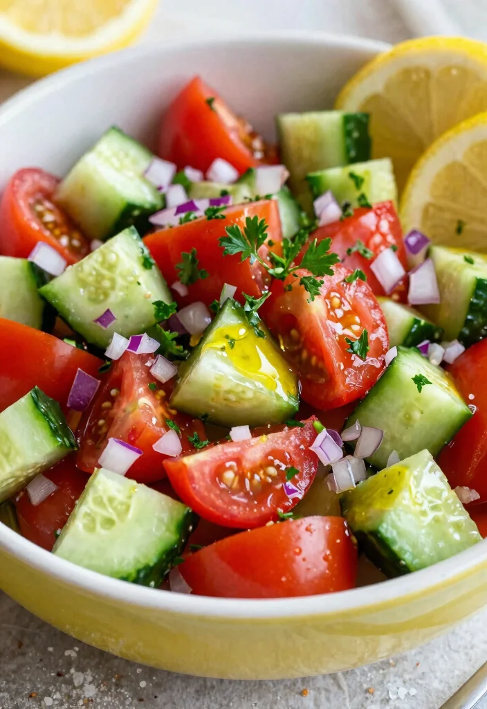 16 Mediterranean Cucumber Tomato Salad Recipes with Fresh Ingredients - 1. Classic Mediterranean Cucumber Tomato Salad 1