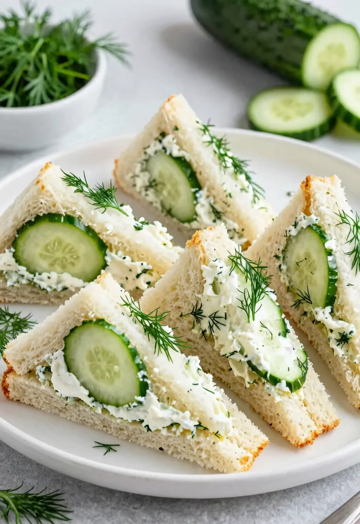 16 Pampered Chef Cucumber Sandwich Recipes You'll Want to Try - 1. Classic Cream Cheese and Cucumber Sandwich 1