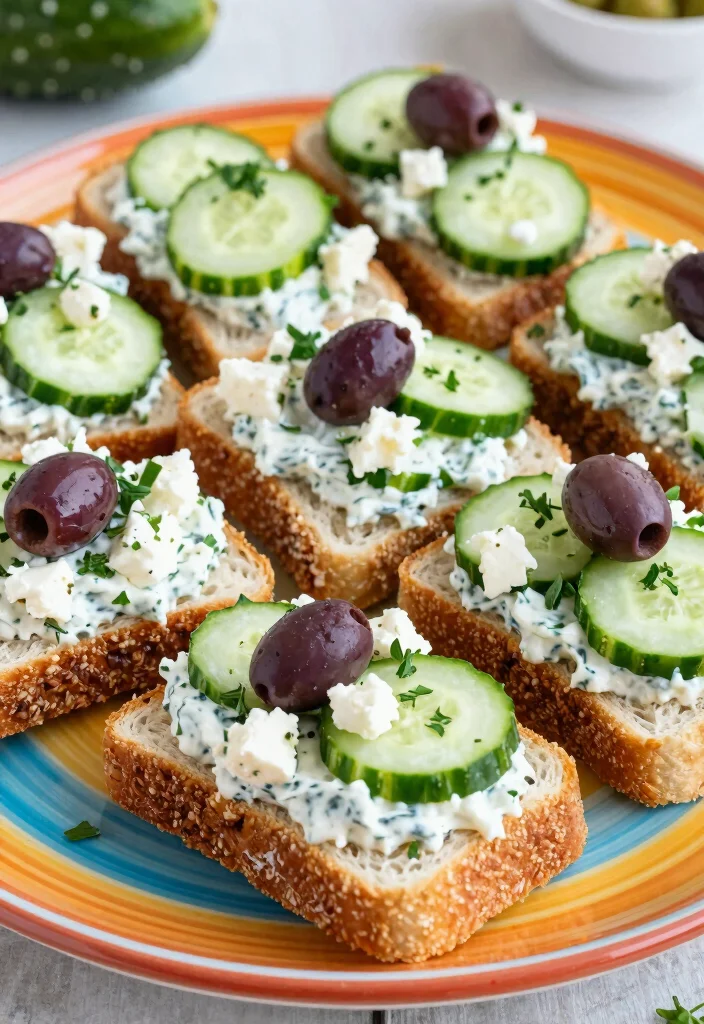 16 Pampered Chef Cucumber Sandwich Recipes You'll Want to Try - 13. Mediterranean Cucumber Sandwich 1