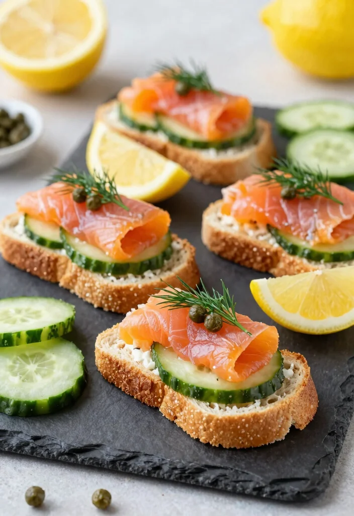 16 Pampered Chef Cucumber Sandwich Recipes You'll Want to Try - 5. Smoked Salmon and Cucumber Sandwich 1