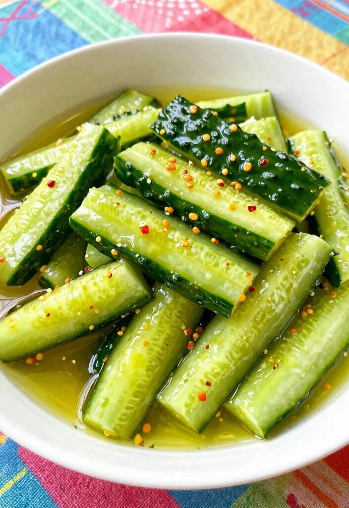 16 Smashed Cucumber Salad Recipes with Crunchy, Bold Taste - 16. Pickled Smashed Cucumber Salad 1