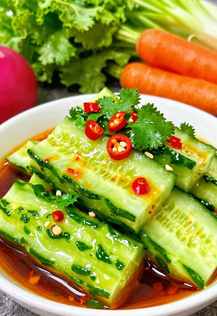 16 Smashed Cucumber Salad Recipes with Crunchy, Bold Taste - 2. Spicy Smashed Cucumber Salad 1