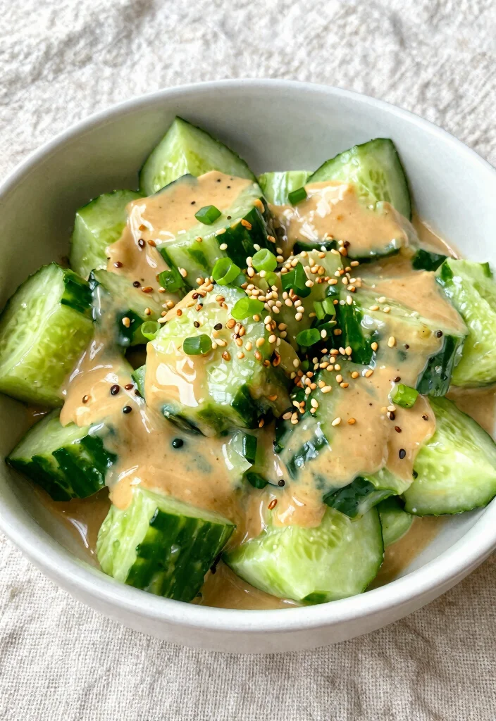 16 Smashed Cucumber Salad Recipes with Crunchy, Bold Taste - 7. Miso Smashed Cucumber Salad 1