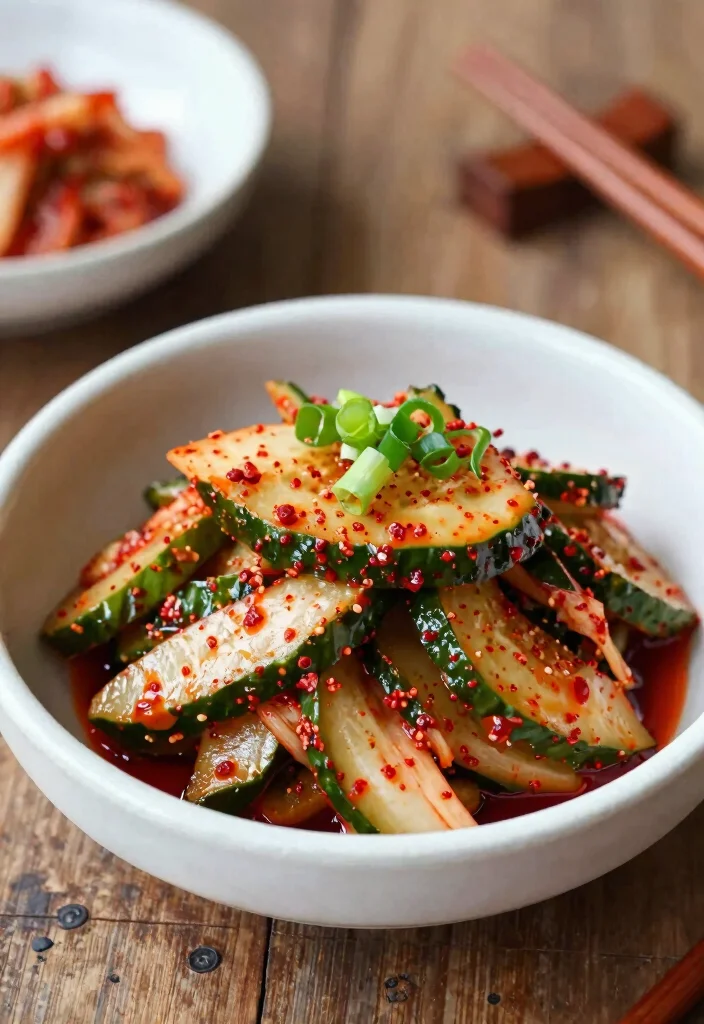 16 Spicy Asian Cucumber Salad Recipes with Bold Flavors - 10. Cucumber Kimchi Salad 1