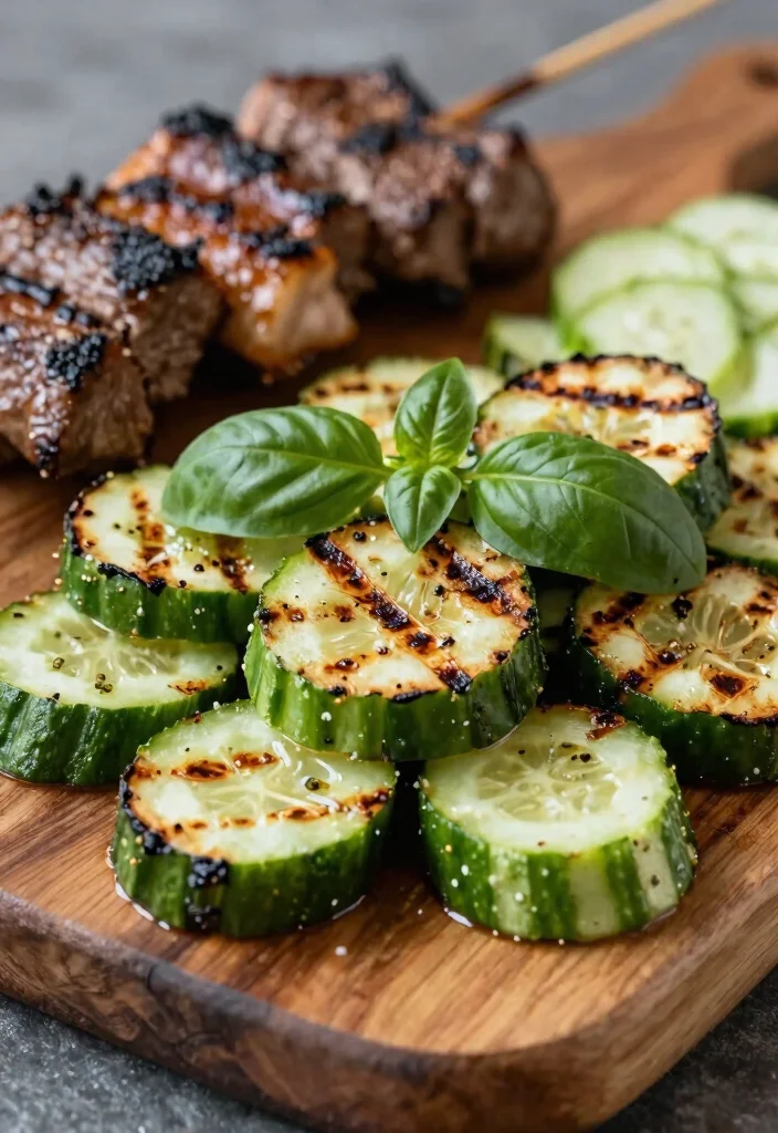 16 Spicy Asian Cucumber Salad Recipes with Bold Flavors - 11. Grilled Spicy Cucumber Salad 1
