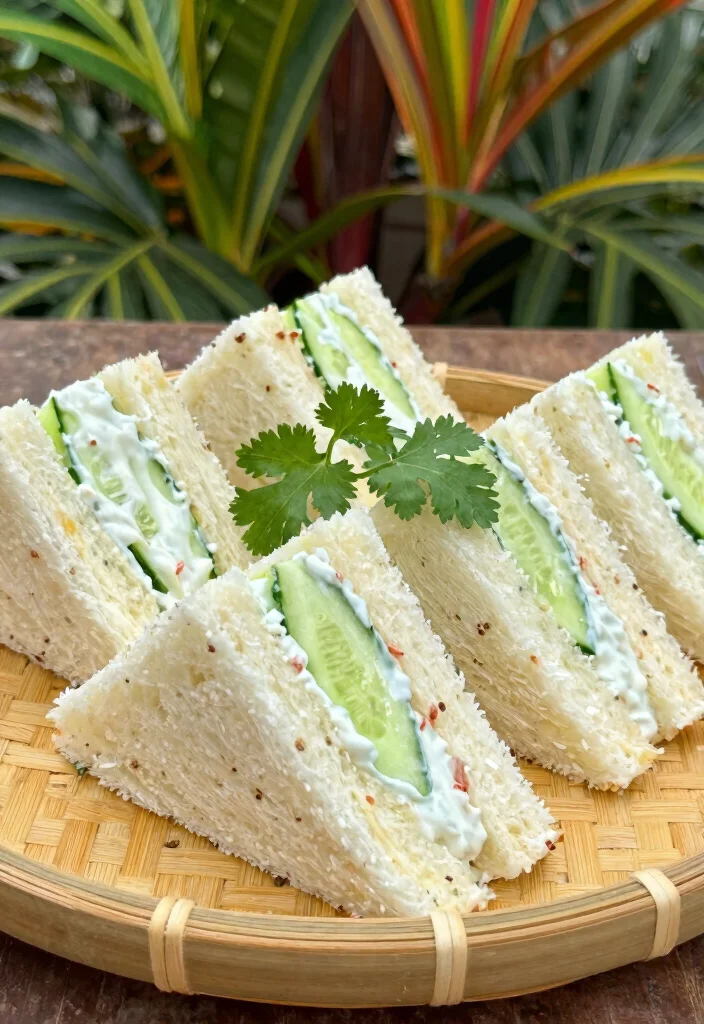 17 Healthy Cucumber Sandwich Recipes for Light Meals and Snacks - 9. Coconut Curry Cucumber Sandwiches 1