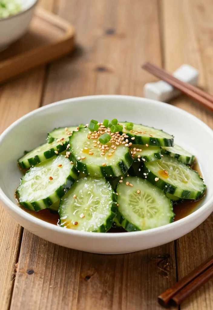 18 Low Calorie Cucumber Salad Recipes for Healthy Eating - 6. Asian Sesame Cucumber Salad 1