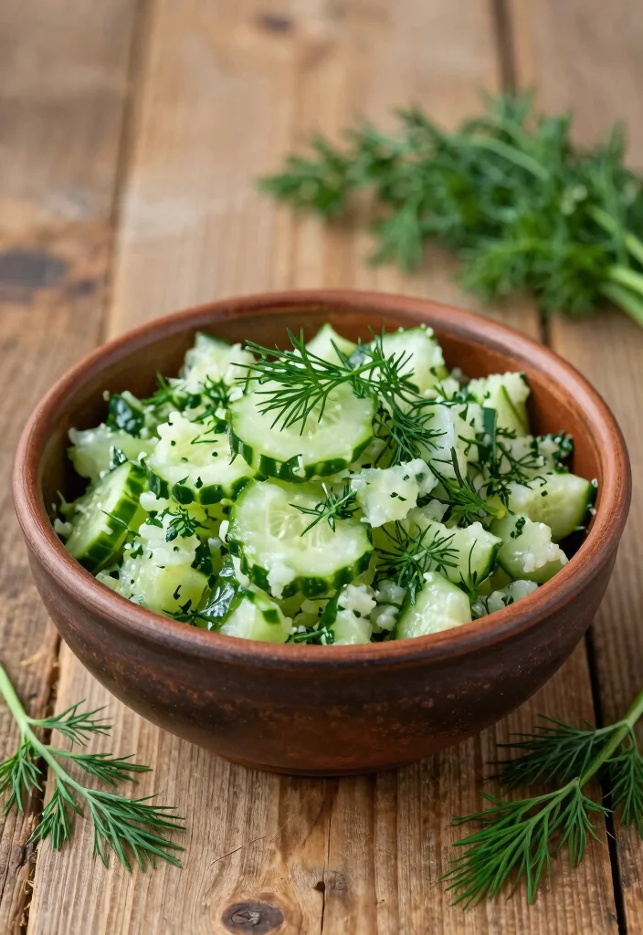18 Smashed Cucumber Salad Recipes (Asian-Style & Viral Versions) - 13. Smashed Cucumber Salad with Dill 1