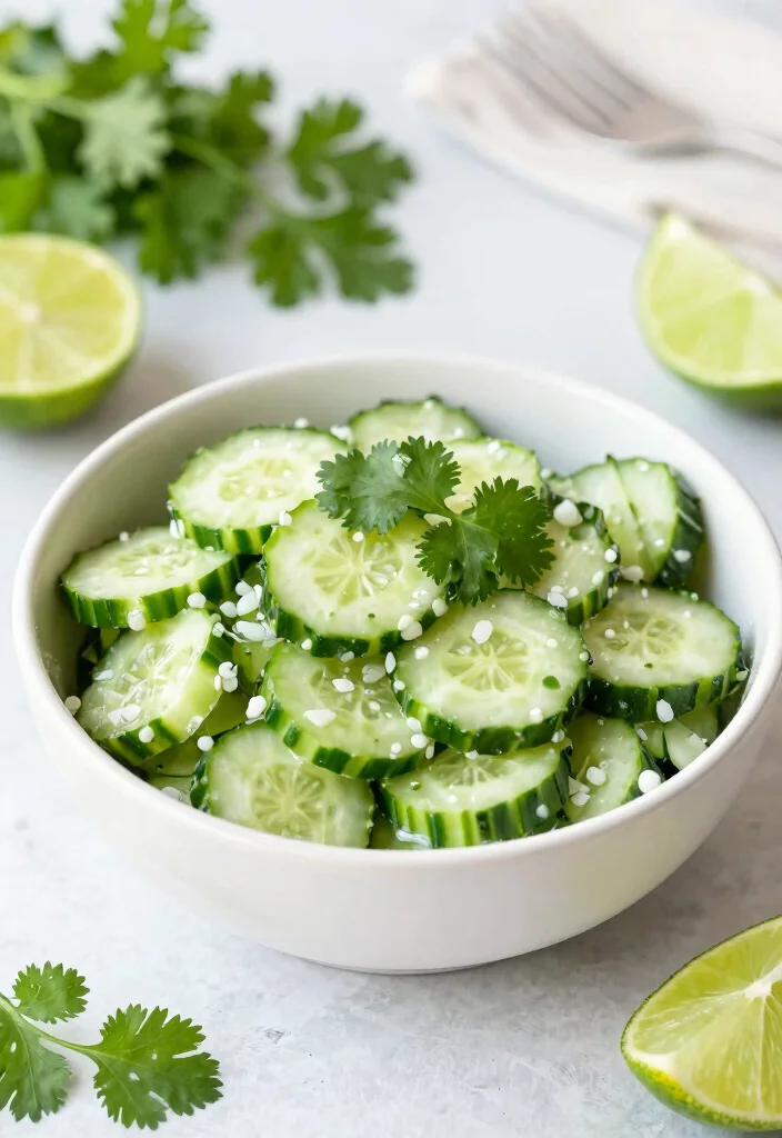 18 Smashed Cucumber Salad Recipes (Asian-Style & Viral Versions) - 18. Smashed Cucumber Salad with Cilantro and Lime 1