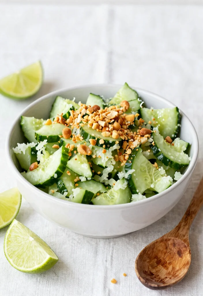 18 Smashed Cucumber Salad Recipes (Asian-Style & Viral Versions) - 3. Crunchy Smashed Cucumber Salad with Peanuts 1