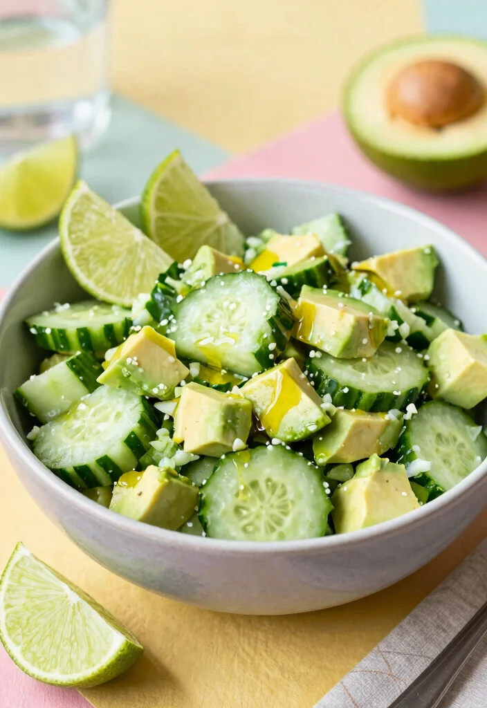 18 Smashed Cucumber Salad Recipes (Asian-Style & Viral Versions) - 8. Smashed Cucumber Salad with Avocado 1