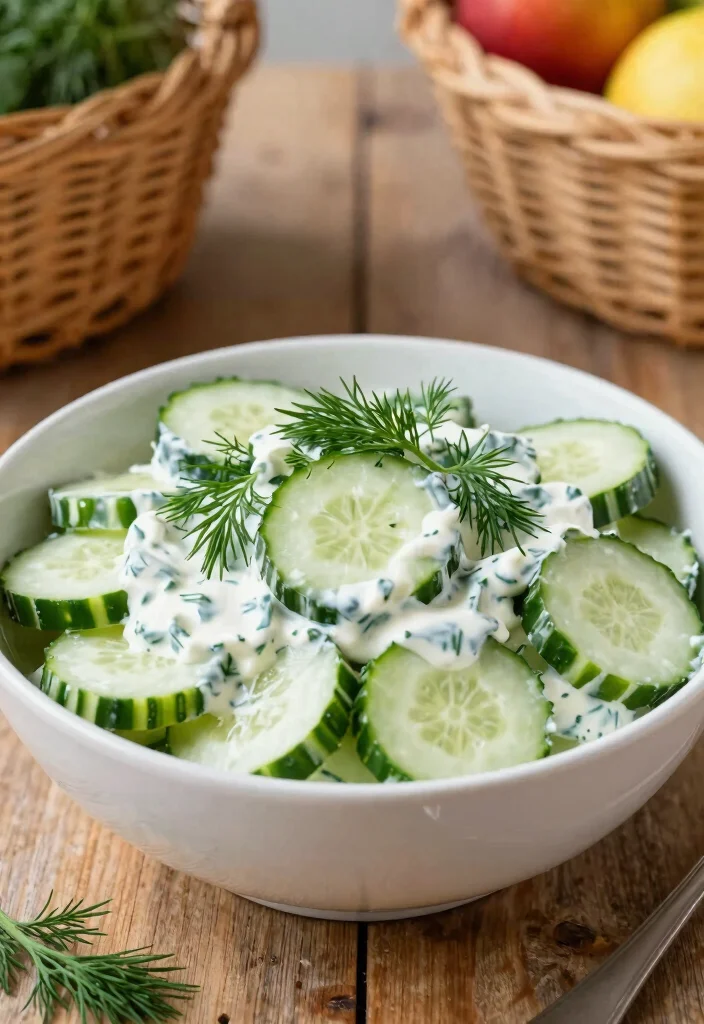 18 Sour Cream Cucumber Salad Recipes: Creamy and Refreshing - 1. Classic Sour Cream Cucumber Salad 1