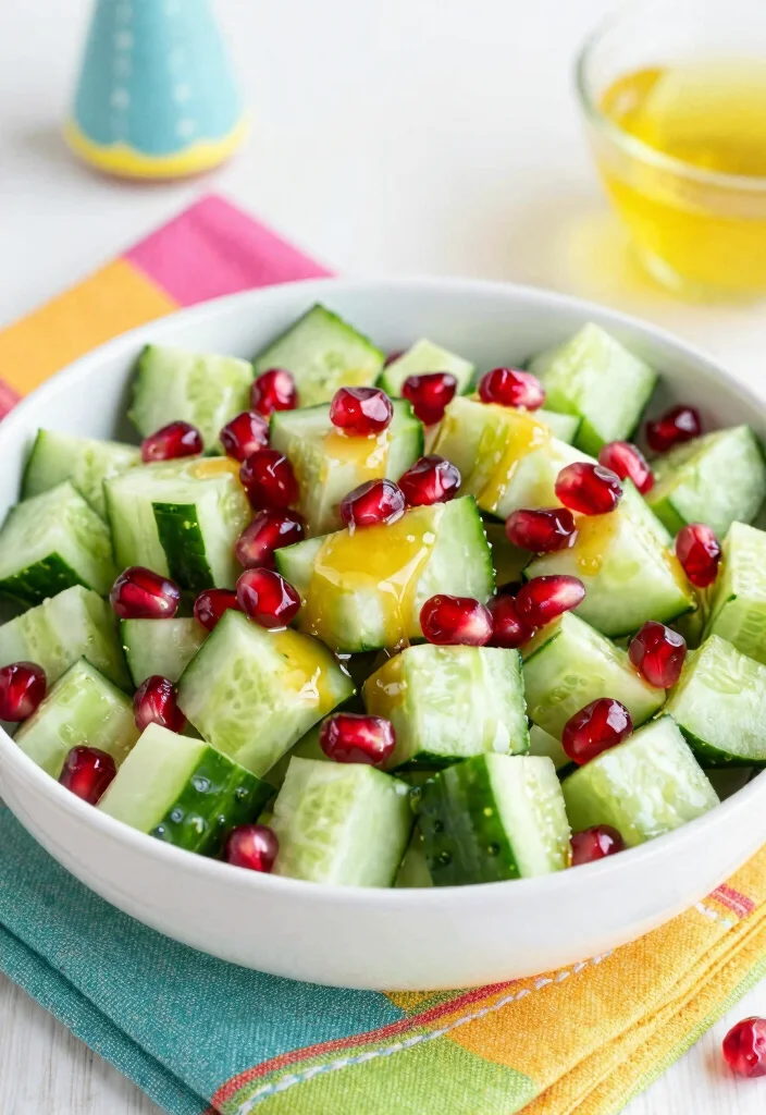 18 Viral Cucumber Salad Recipes Everyone Is Making Right Now - 12. Cucumber Salad with Pomegranate 1