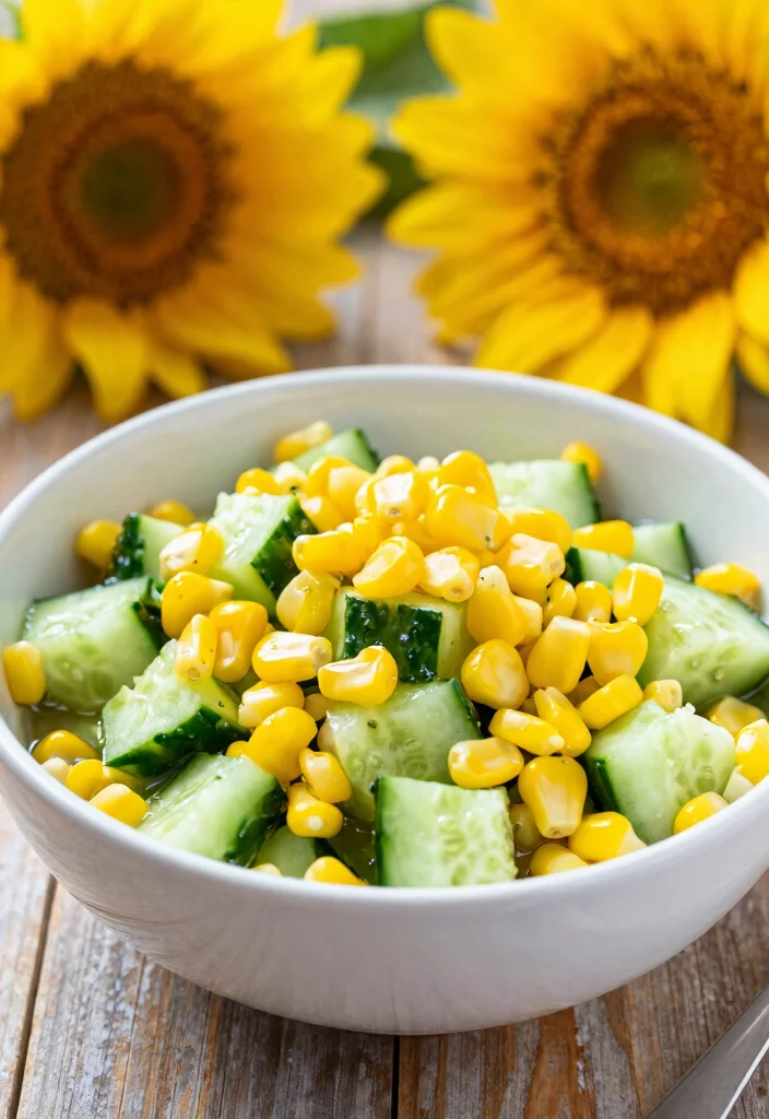 18 Viral Cucumber Salad Recipes Everyone Is Making Right Now - 13. Cucumber and Corn Salad 1