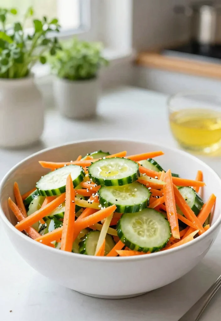 18 Viral Cucumber Salad Recipes Everyone Is Making Right Now - 16. Cucumber and Carrot Salad 1