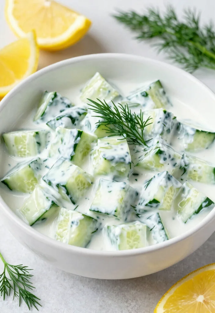 20 Asian Cucumber Salad Recipes You Can Make in Minutes - 10. Refreshing Cucumber Salad with Yogurt 1