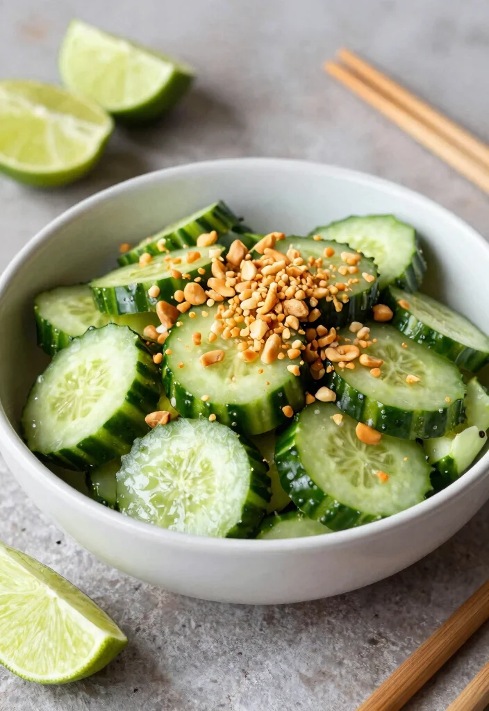 20 Asian Cucumber Salad Recipes You Can Make in Minutes - 6. Thai Spicy Cucumber Salad with Peanuts 1