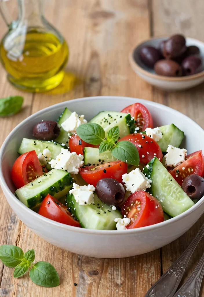 20 Cucumber and Tomato Salad Recipes for Every Season - 3. Mediterranean Cucumber and Tomato Salad 1