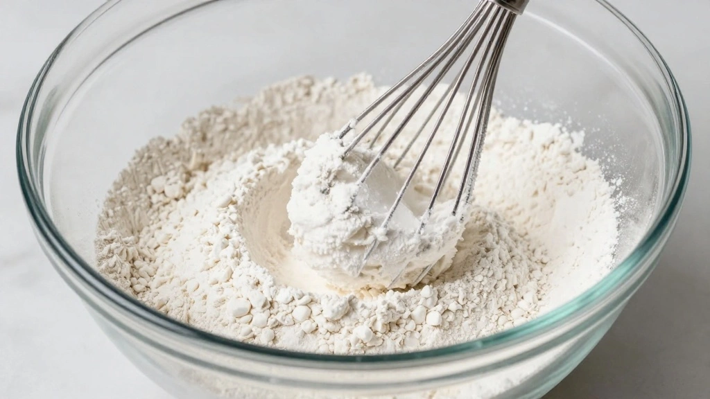 Apple Crumble Muffins with Cinnamon Topping - Step 3: Mix Dry Ingredients 1