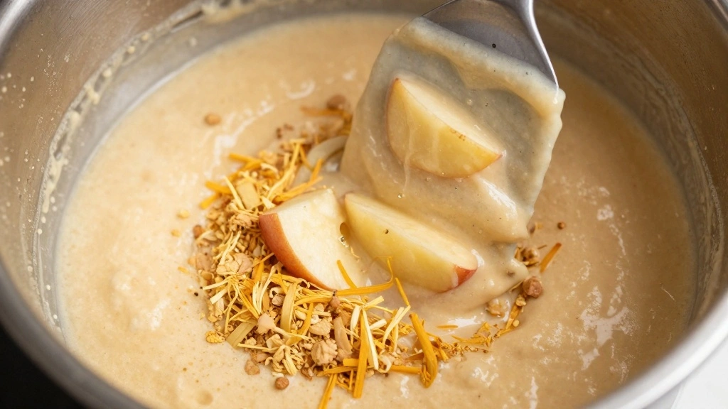 Apple Crumble Muffins with Cinnamon Topping - Step 5: Fold in Dry Ingredients 1