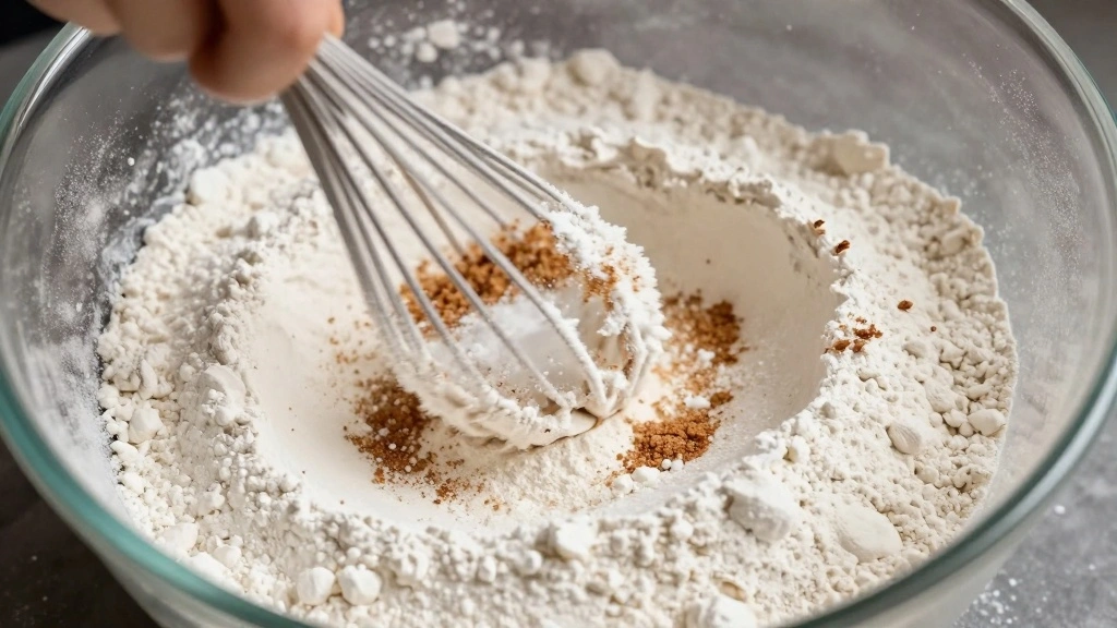 Apple Muffins with Fresh Apples (Soft & Moist) - Step 3: Mix Dry Ingredients 1