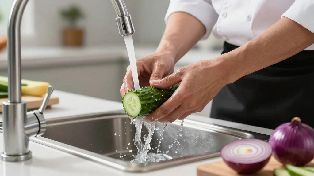 Asian Cucumber Salad with Rice Vinegar and Sesame Oil - Step 1: Prepare Ingredients 1