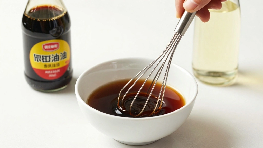 Asian Cucumber Salad with Rice Vinegar and Sesame Oil - Step 5: Make the Dressing 1