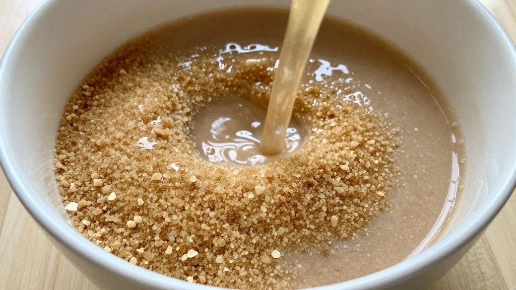 Banana Oatmeal Chocolate Chip Muffins - Step 4: Blend Sweeteners 1