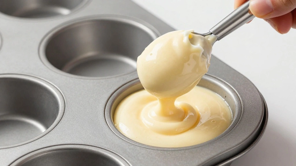 Banana Oatmeal Chocolate Chip Muffins - Step 7: Fill Muffin Tin 1