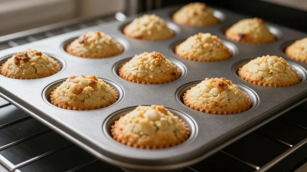 Banana Oatmeal Chocolate Chip Muffins - Step 8: Bake the Muffins 1