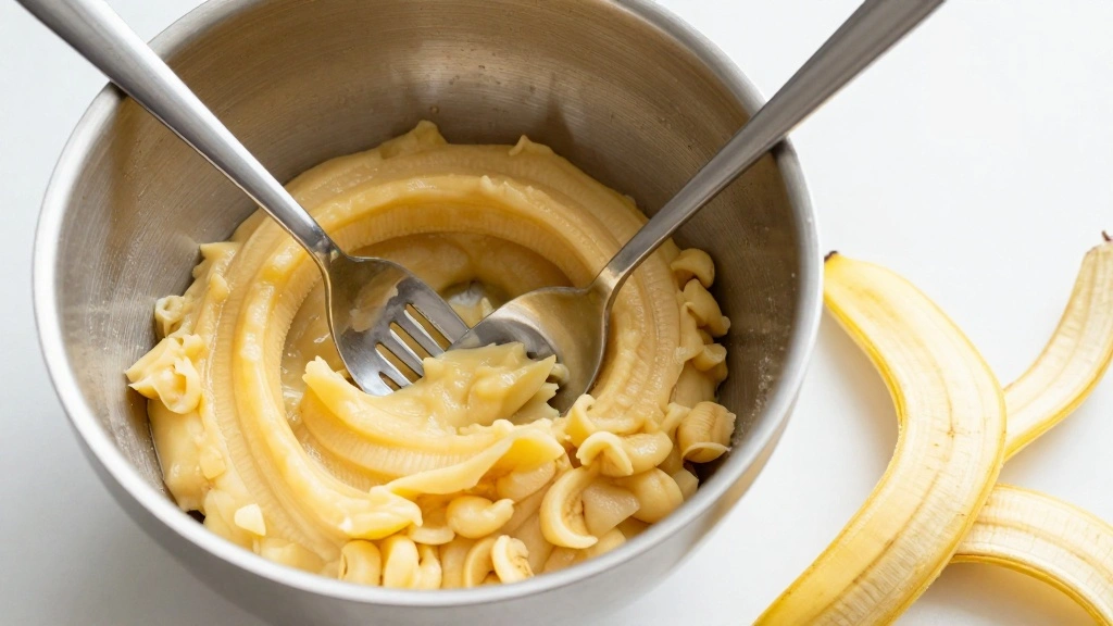 Banana Walnut Muffins (Bakery-Style) - Step 2: Mash the Bananas 1