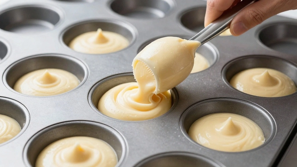 Banana Walnut Muffins (Bakery-Style) - Step 7: Fill Muffin Tins 1