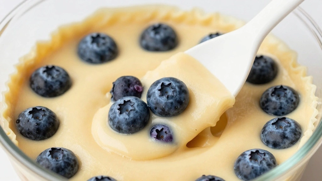 Blueberry Cream Cheese Muffins (Bakery-Style) - Step 7: Add Blueberries 1