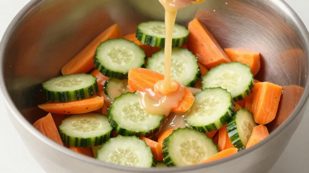Carrot and Cucumber Salad Crunchy, Fresh, and Easy to Make - Step 4: Combine Salad Ingredients 1