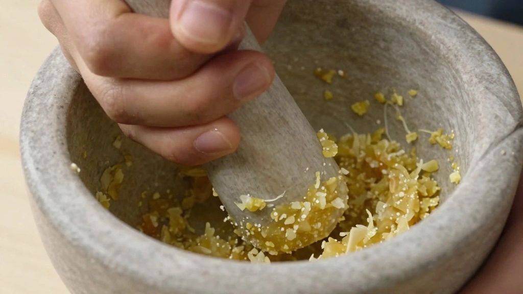 Chinese Cucumber Salad Recipe with Garlic and Chili Oil - Step 2: Crush Garlic 1