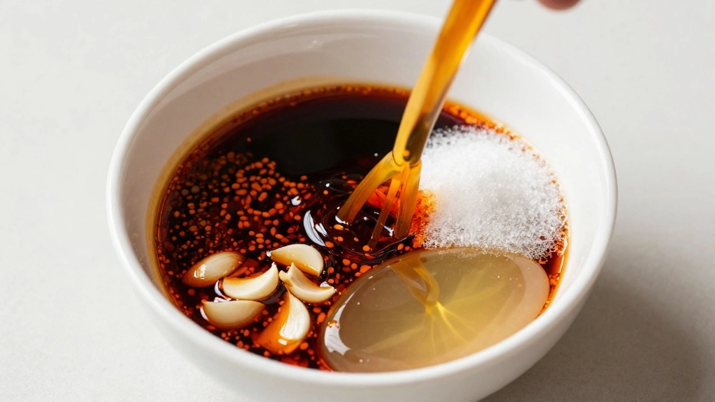 Chinese Cucumber Salad Recipe with Garlic and Chili Oil - Step 3: Mix Dressing Ingredients 1