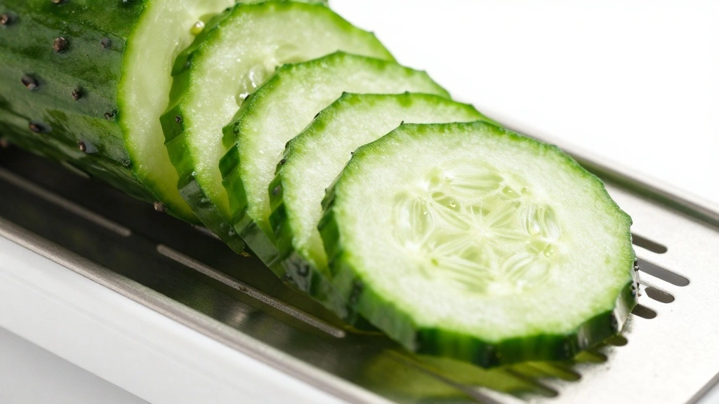 Classic Cucumber Sandwiches with Cream Cheese (Easy & Fresh Recipe) - Step 2: Slice the Cucumbers 1