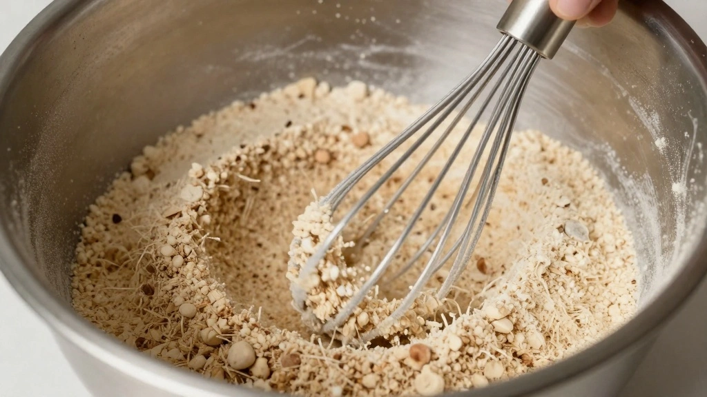 Cottage Cheese Blueberry Muffins (Moist, High Protein & Easy) - Step 3: Mix Dry Ingredients 1