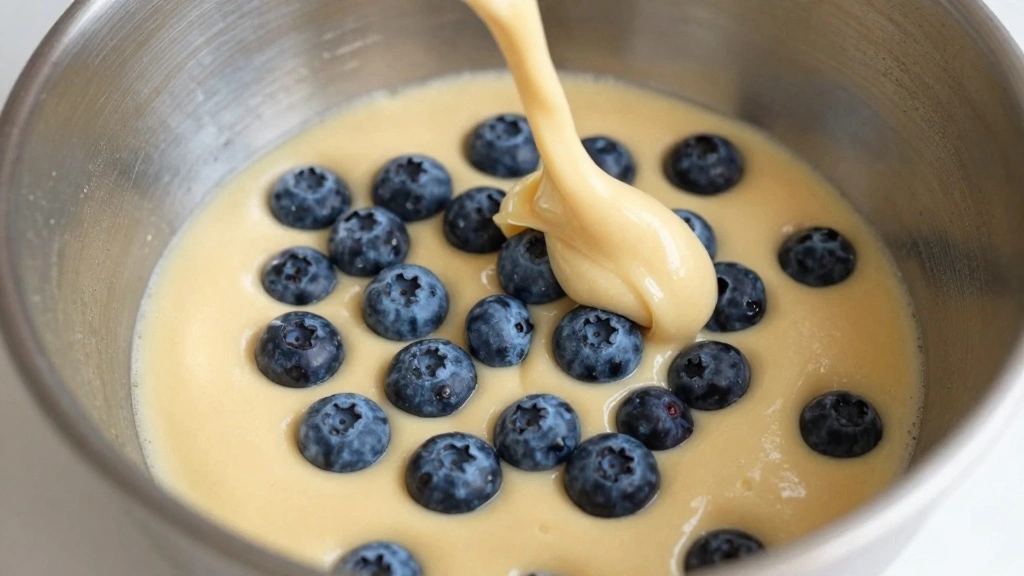 Cottage Cheese Blueberry Muffins (Moist, High Protein & Easy) - Step 6: Add Blueberries 1
