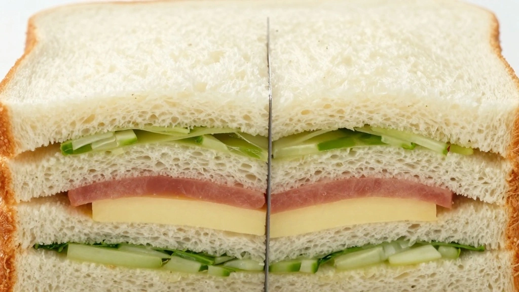 Cucumber Cream Cheese Sandwiches Recipe for Tea Parties - Step 6: Slice Sandwiches 1