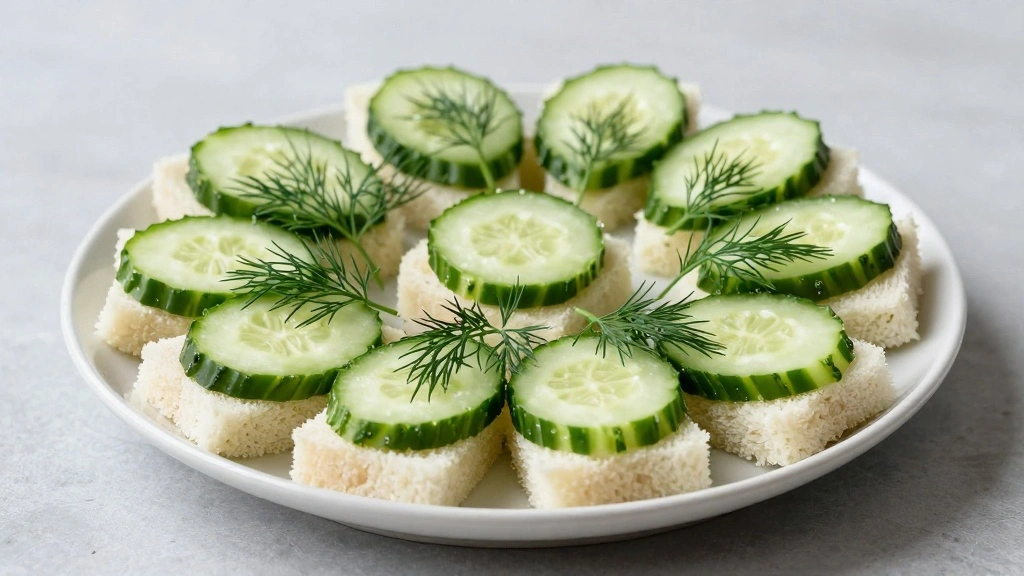 Cucumber Cream Cheese Sandwiches Recipe for Tea Parties - Step 7: Arrange for Serving 1