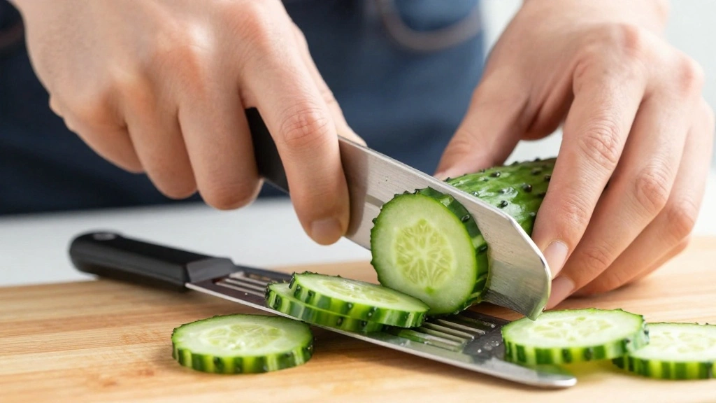 Cucumber Salad with Crab Meat Light and Refreshing - Step 1: Prepare the Cucumbers 1