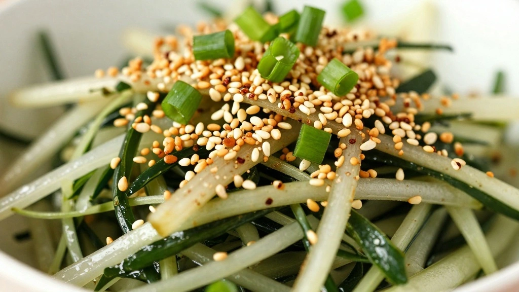 Cucumber Salad with Crab Meat Light and Refreshing - Step 6: Add Garnishes 1