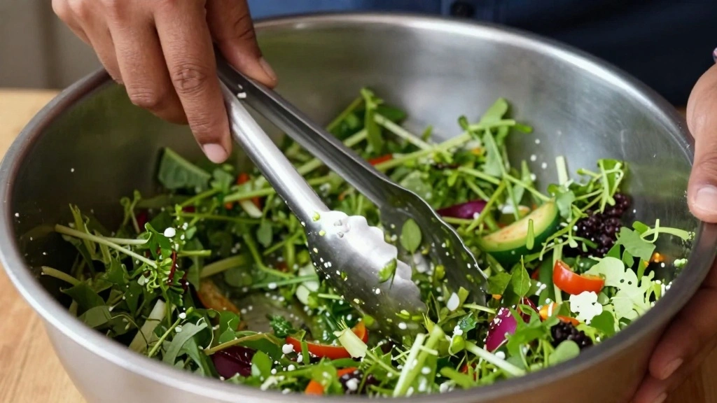 Cucumber Tomato Avocado Salad with Fresh Herbs - Step 7: Combine Salad Ingredients 1