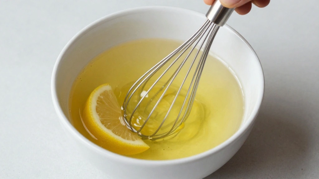 Cucumber and Avocado Salad with Lemon Dressing - Step 6: Prepare Lemon Dressing 1