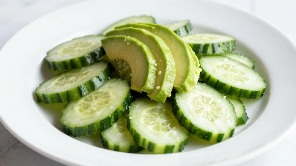 Cucumber and Avocado Salad with Lemon Dressing - Step 8: Serve the Salad 1