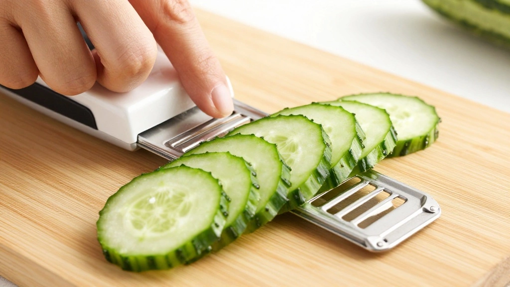 Cucumber and Crab Salad with Creamy Dressing - Step 1: Prepare the Cucumber 1