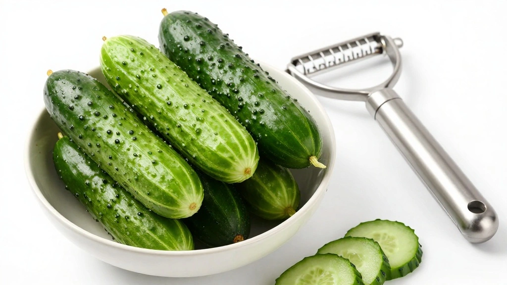 Cucumber and Onion Salad with Tangy Vinegar Dressing - Step 1: Prepare Ingredients 1